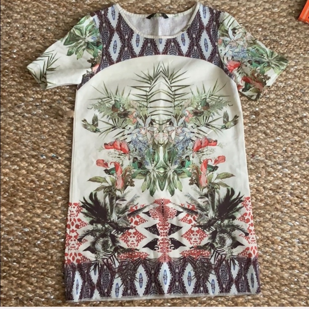 ZARA mini print dress